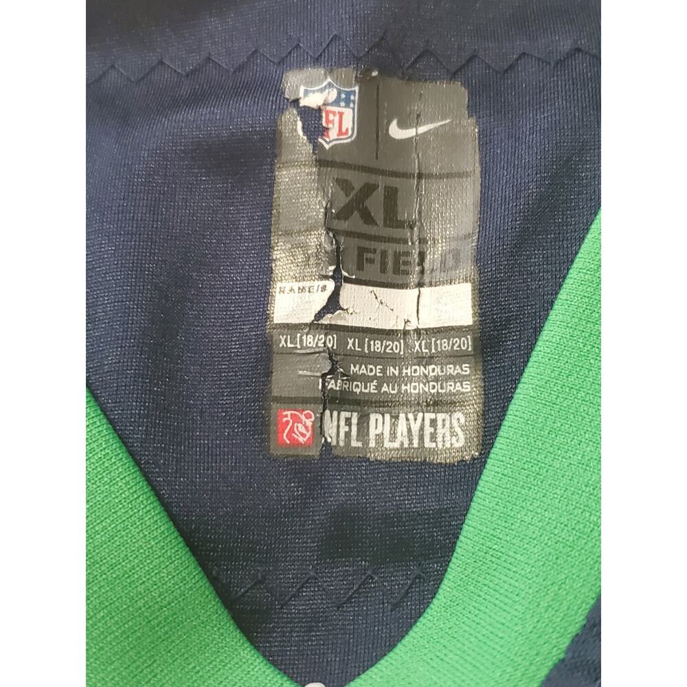 Nike Russell Wilson #3 Seattle Seahawks NFL Jersey Youth XL Blue Green Sewn - Picture 4 of 10